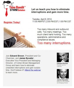 Structured Time and Workflow Management, webinar